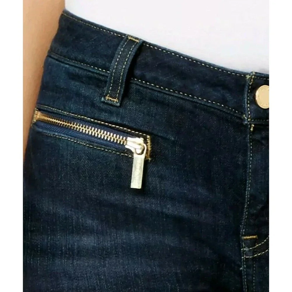 MICHAEL KORS Zipper Pocket Low-Rise Skinny Jeans Women's Size 2